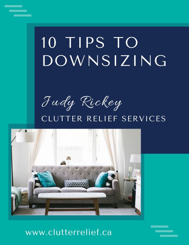 10 Tips to Downsizing - Clutter Relief Services