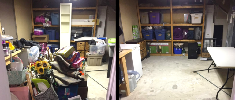 Before and After - Clutter Relief Services - Judy Rickey