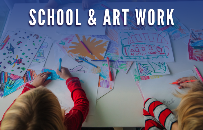 What To Do With School & Art Work